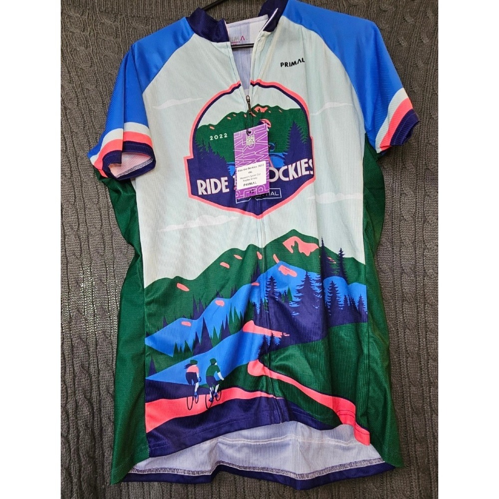 Primal Ride The Rockies 2022 Cycling Jersey Womens 4XL Sport Cut Raglan New